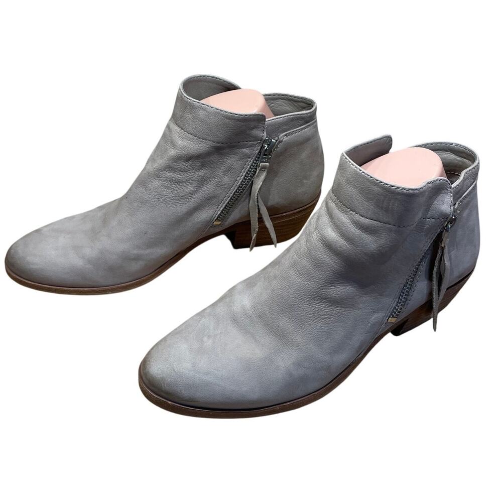 Sam Edelman Womens Packer Leather Almond Toe Ankle Boots Women's Size 8.5 EUC